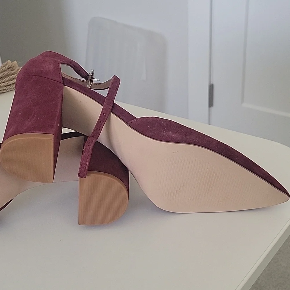 Paola Ankle Strap Pointed Toe Pump